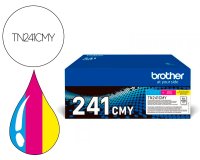 Toner brother tn241cmy hl3140 / 3170 / 3150 / dcp9020 / mfc9140 / 9330 / 9340 cian magenta yellow 1500 paginas