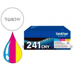 Toner brother tn241cmy hl3140 / 3170 / 3150 / dcp9020 / mfc9140 / 9330 / 9340 cian magenta yellow 1500 paginas