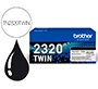 Toner brother tn-2320 dcpl2520dw /2540d/ mfcl2700dw / 2720dw / 2740dw negro 2600 paginas pack 2 unidades