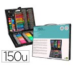 Estuche de pintura liderpapel plastico 150 piezas 36x31x4 cm