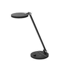 Lampara de oficina q-connect sobremesa profesional abs 80 leds 7 w con interruptor color negro