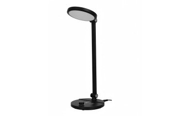 Lampara de escritorio q-connect led 7w 500 lm brillo regulable 3 niveles color cabeza brazo orientable negro