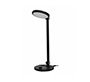 Lampara de escritorio q-connect led 7w 500 lm brillo regulable 3 niveles color cabeza brazo orientable negro