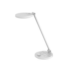 Lampara de oficina q-connect sobremesa profesional abs 80 leds 7 w con interruptor color blanco