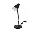 Lampara de escritorio q-connect led 6w 360 lm tactil 3 niveles color luz nocturna cabeza orientable negro