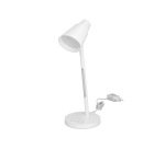 Lampara de escritorio q-connect led 6w 360 lm tactil 3 niveles color luz nocturna cabeza orientable blanco