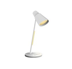 Lampara de oficina q-connect sobremesa abs tactil 6w 32 led 330lm color blanco