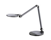 Lampara de oficina q-connect sobremesa profesional aluminio 9w 120 led cargador movil color negro
