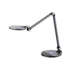 Lampara de oficina q-connect sobremesa profesional aluminio 9w 120 led cargador movil color negro