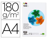 Cartulina liderpapel a4 180g/m2 25 colores surtidos paquete de 100 hojas