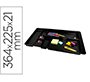 Bandeja organizadora q-connect de cajones color negro 364x225x21 mm
