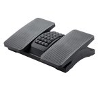 Reposapies plastico q-connect ajustable derecha izquierda 2 alturas efecto masaje 430x320x110 mm