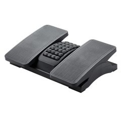 Reposapies plastico q-connect ajustable derecha izquierda 2 alturas efecto masaje 430x320x110 mm