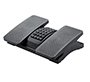 Reposapies plastico q-connect ajustable derecha izquierda 2 alturas efecto masaje 430x320x110 mm