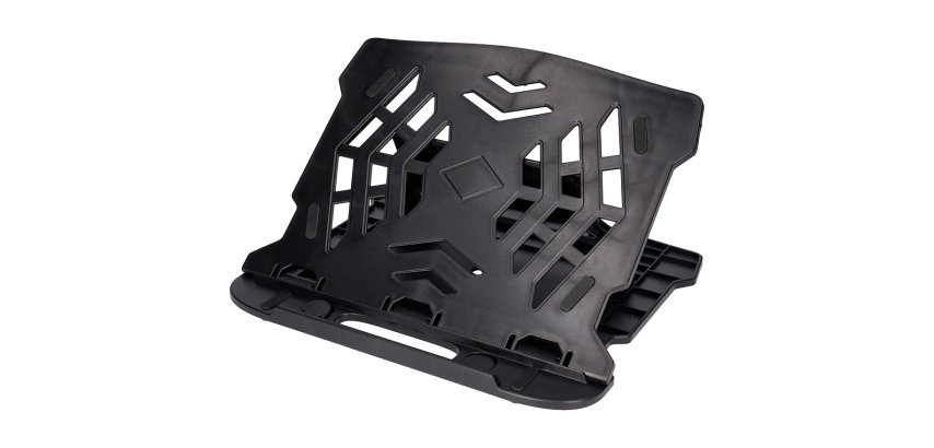 Soporte  de ordenador portátil q-connect para hasta 17\" ajustable 7 angulos diferentes color negro 260x280x60 mm