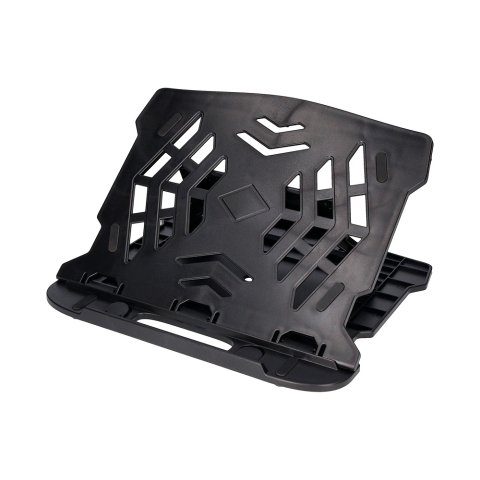Soporte de ordenador portátil q-connect para hasta 17\" ajustable 7 angulos diferentes color negro 260x280x60 mm