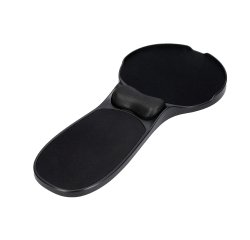 Reposabrazos ergonomico q-connect con alfombrilla de raton y apoyo de muñeca color negro 220x140x480 mm