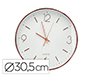Reloj q-connect de pared metalico redondo 30,5 cm movimiento silencioso color rosa dorado