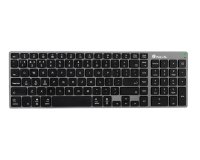 Teclado ngs fortune multimode inalambrico 12 teclas multimedia color aluminio 364x116x14 mm