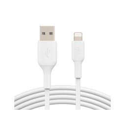 Cable belkin caa001bt1mwh lightning a usb-a boost charge longitud 1 m color blanco