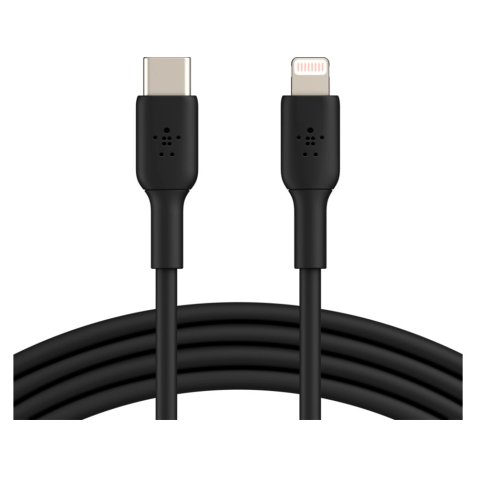 Cable belkin caa003bt1mbk usb-c a lightning boost charge longitud 1 m color negro