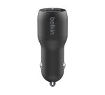 Cargador para de coche Belkin salida AC: 4,8 A USB 2.0 BOOSTCHARGE Negro