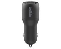 Cargador para de coche Belkin salida AC: 4,8 A USB 2.0 BOOSTCHARGE Negro