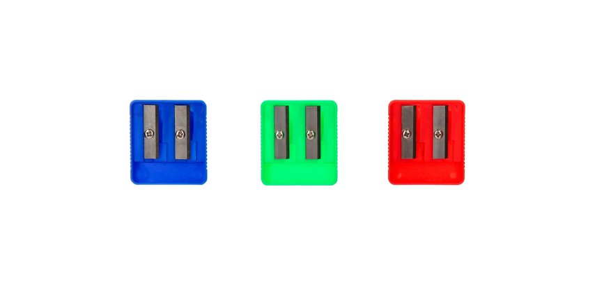 Sacapuntas liderpapel plastico 2 usos colores surtidos