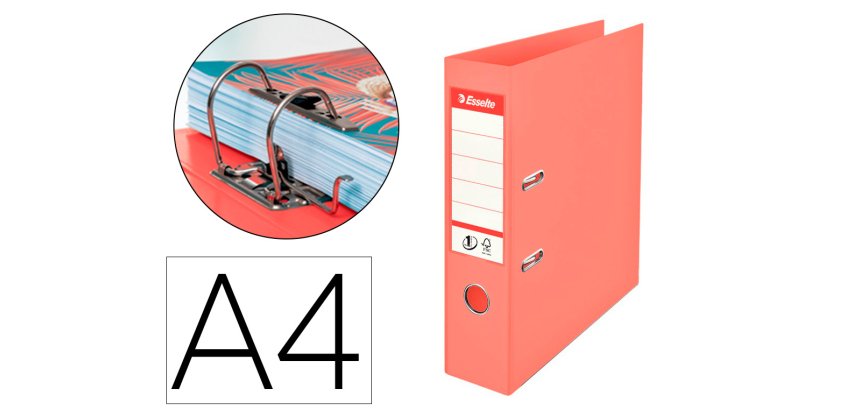 Archivador de palanca Esselte colour breeze carton forrado pvc din a4 lomo 75 mm