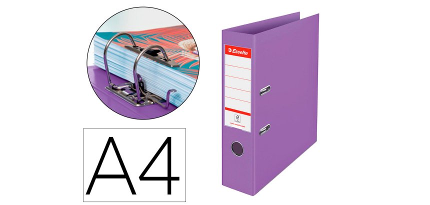 Archivador de palanca Esselte colour breeze carton forrado pvc din a4 lomo 75 mm