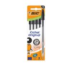 Boligrafo bic cristal original tinta negra bolsa de 5 unidades