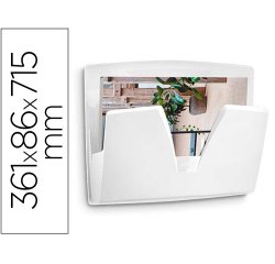 Expositor mural cep protect antibacteriano plastico color blanco 361x86x270 mm