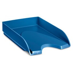 Bandeja sobremesa cep riviera plastico color azul porcelana 348x257x66 mm