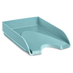 Bandeja sobremesa cep riviera plastico color verde agua 348x257x66 mm