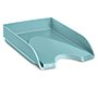 Bandeja sobremesa cep riviera plastico color verde agua 348x257x66 mm