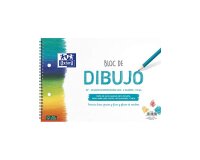 Bloc de dibujo oxford espiral din a4+ 20 hojas liso 2 taladros 130 gr