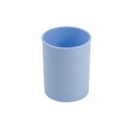 Cubilete portalapices faibo azul pastel opaco plastico diametro 78 mm alto 100 mm