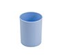 Cubilete portalapices faibo azul pastel opaco plastico diametro 78 mm alto 100 mm