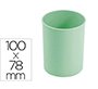 Cubilete portalapices faibo verde pastel opaco plastico diametro 78 mm alto 100 mm
