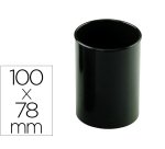 Cubilete portalapices faibo negro opaco plastico reciclado diametro 78 mm alto 100 mm alto