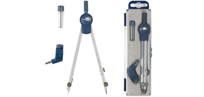 Compas liderpapel articulado con adaptador universal