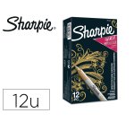 Rotulador sharpie permanente fino metallic oro