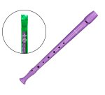 Flauta hohner 9508 color lavanda funda verde y transparente