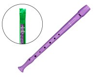 Flauta hohner 9508 color lavanda funda verde y transparente