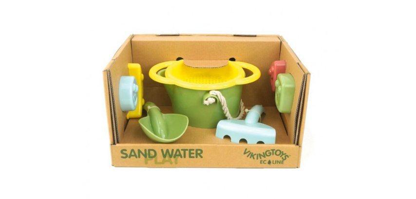 Set de playa vikingtoys ecoline ecológico y reciclable 7 piezas