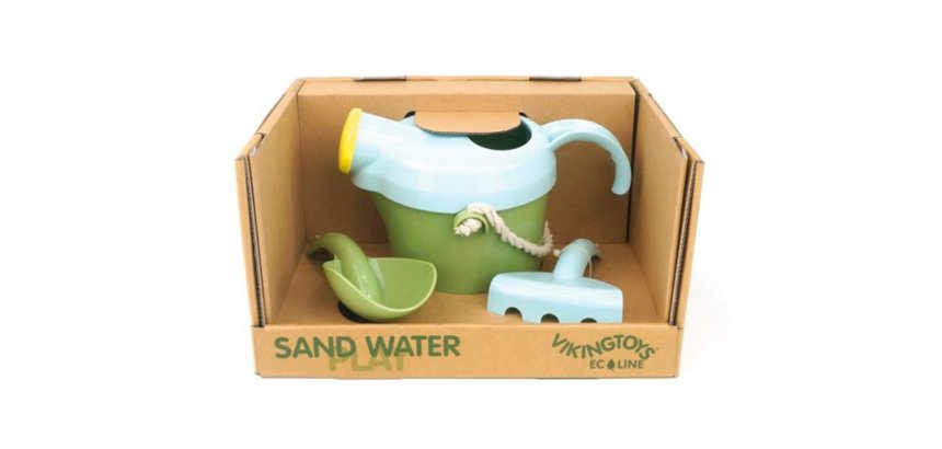Set de playa vikingtoys ecoline ecologico y reciclable 3 piezas