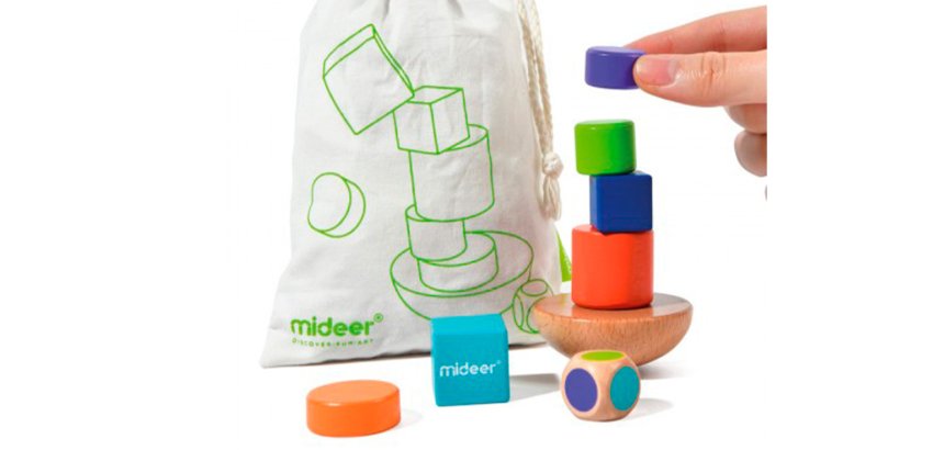 Juego mideer balanceo equilibra las figuras madera
