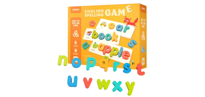 Juego didactico mideer emparejar letras en ingles