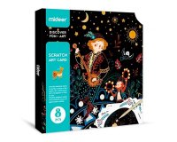 Juego didactico mideer scratch art card boy