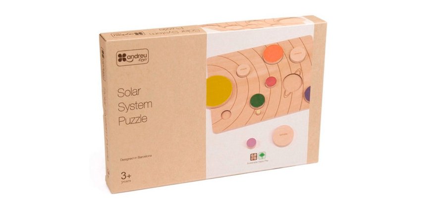 Juego didactico andreutoys sistema solar madera
